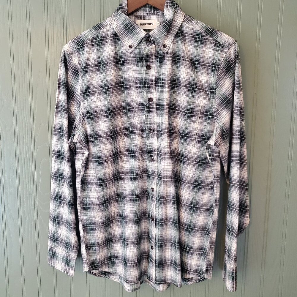 Taylor Stitch The Jack Shirt in Spruce Nep Plaid